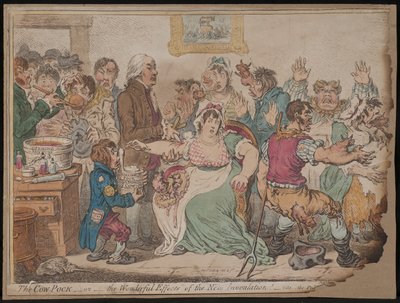 La Variole bovine ou les merveilleux effets de la nouvelle inoculation - James Gillray